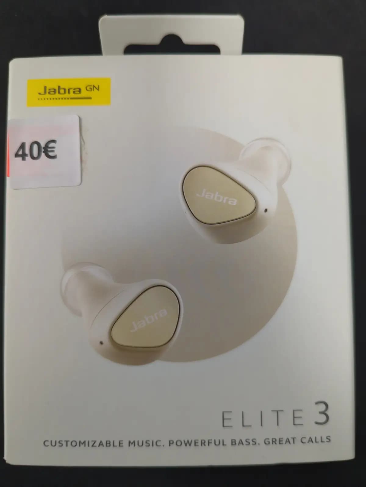 JABRA Elite 3 Wireless Bluetooth Earbuds - Light Beige