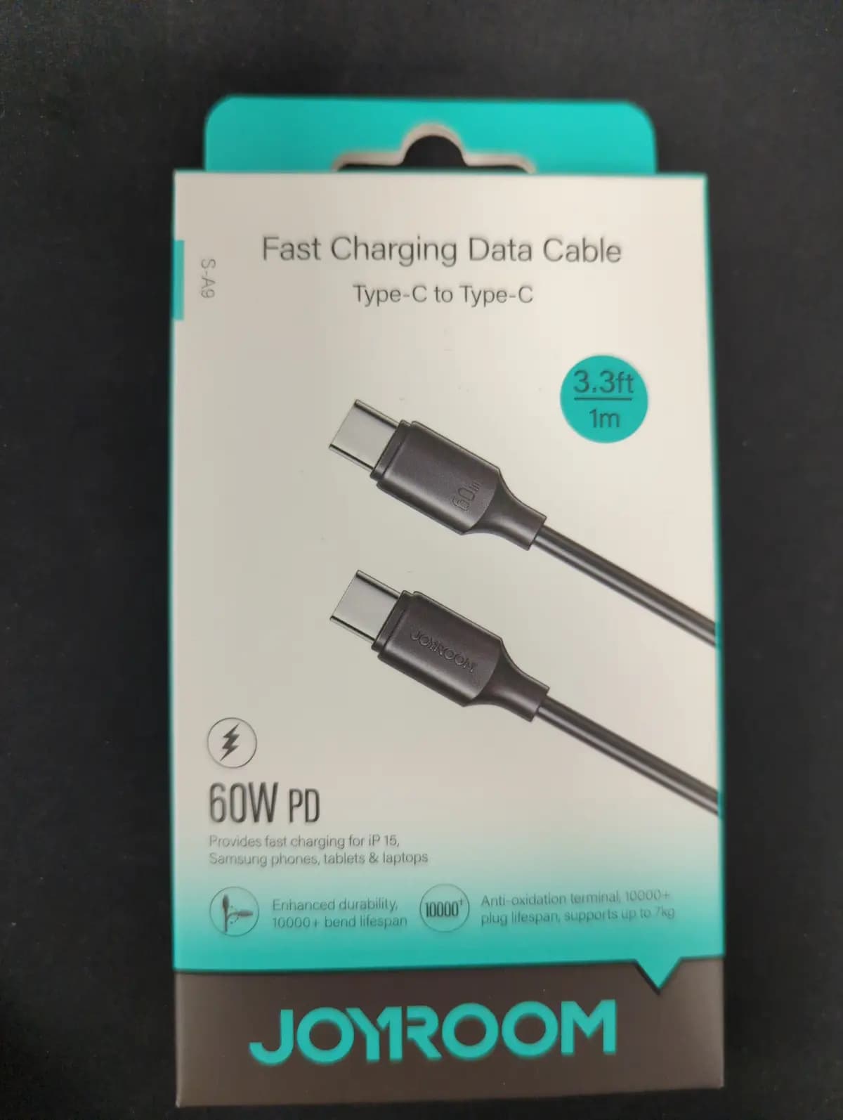USB kabelis Joyroom S-CC060A9 Type-C to Type-C 60W