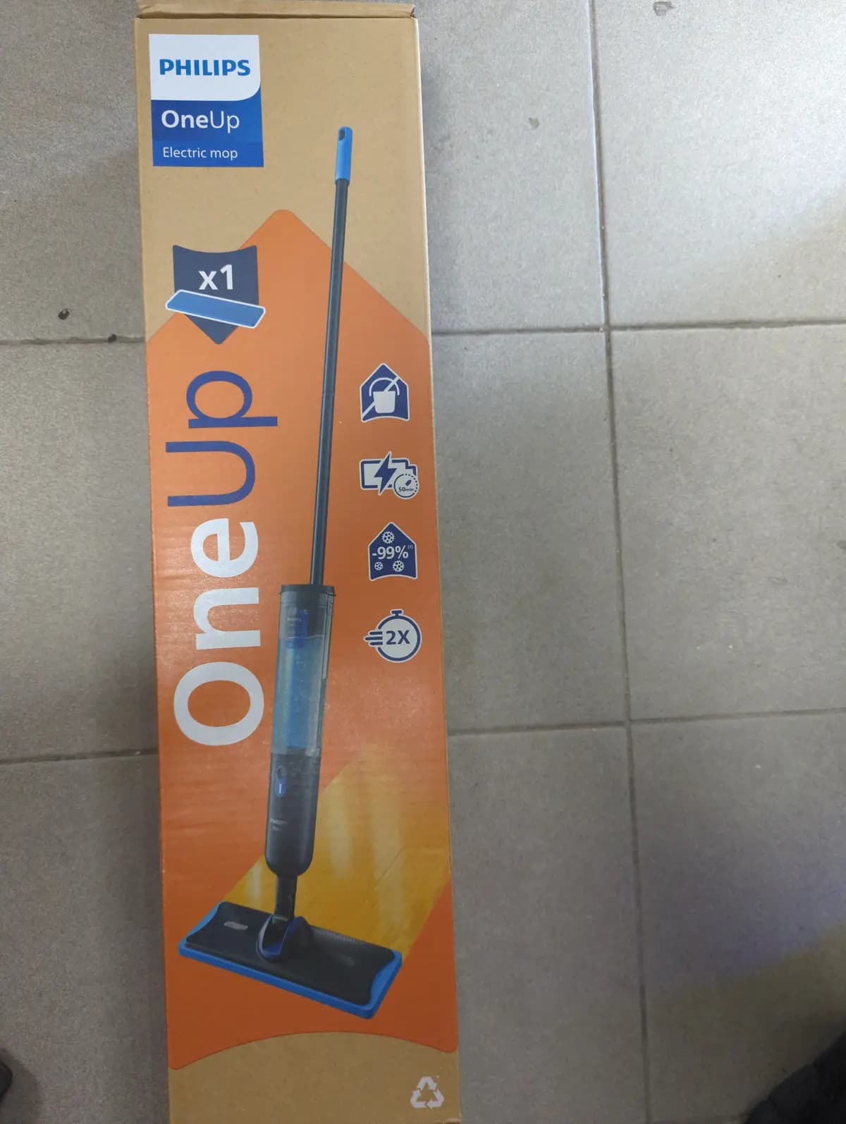 Elektrinė garinė šluota Philips OneUp 3000, XV3101/01