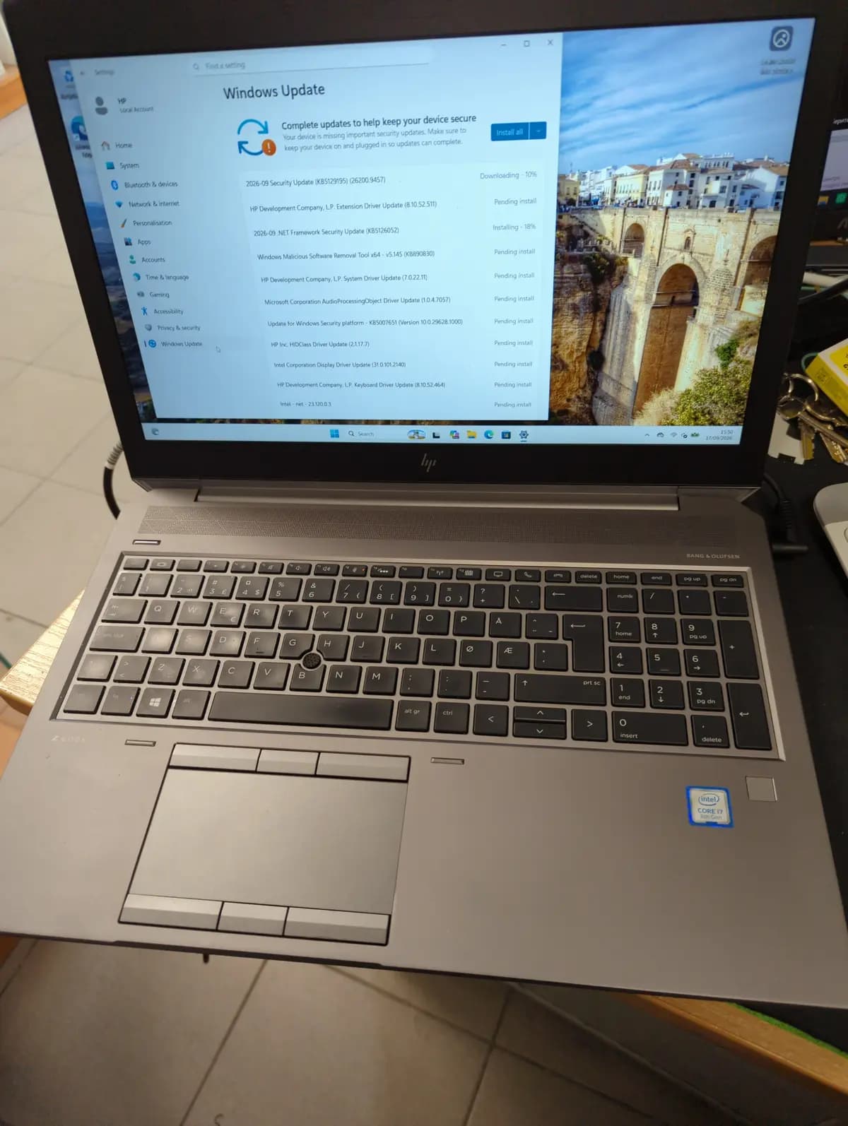 Nes. k. hp Zbook g5