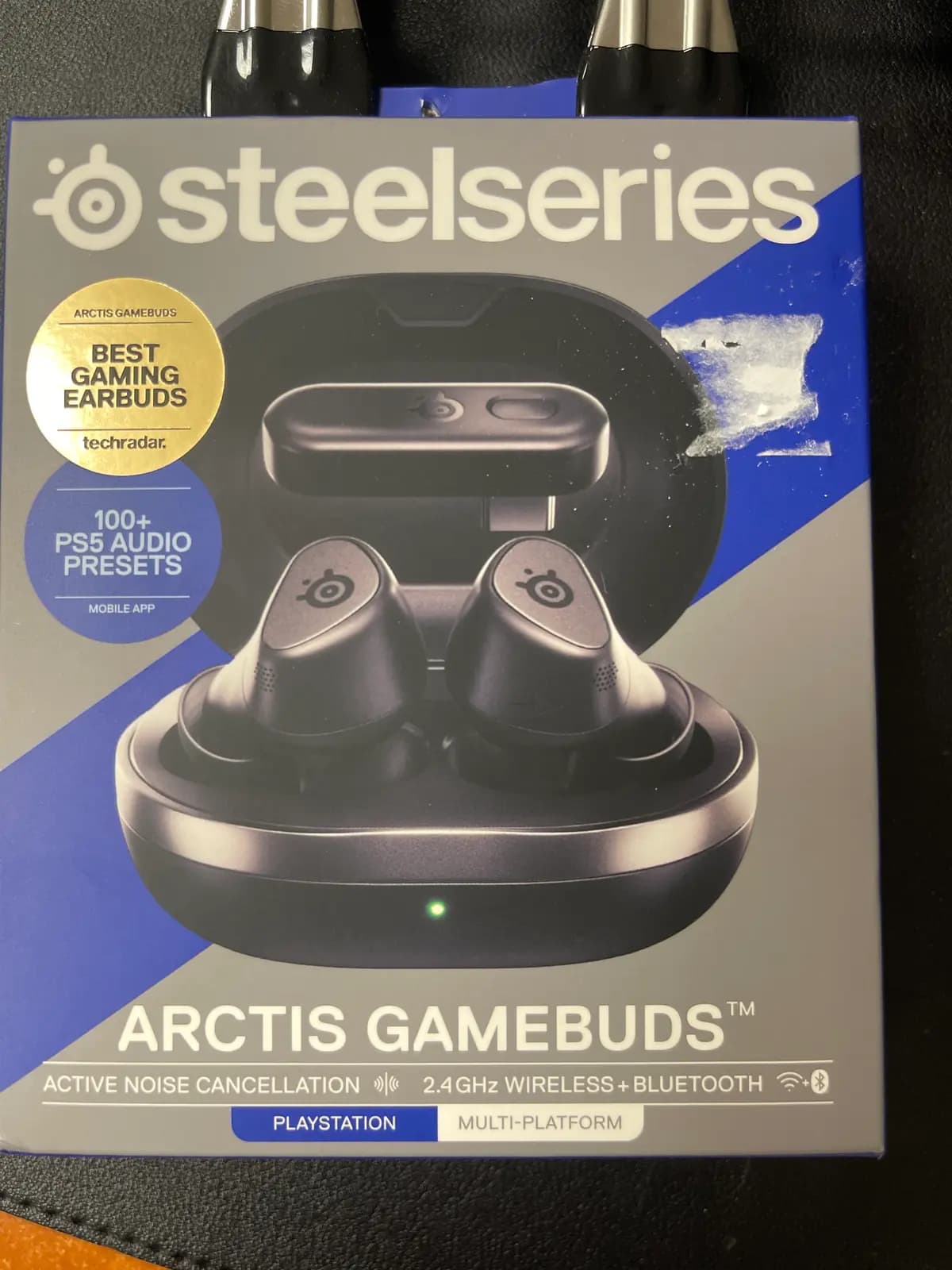 Ausinės žaidėjams SteelSeries Arctis GameBuds, į ausis, belaidės, juodos