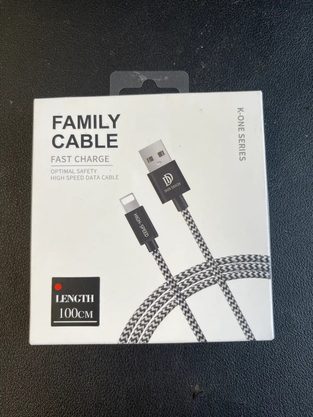 USB kabelis Dux Ducis K-ONE Lightning FastCharging 1.0m