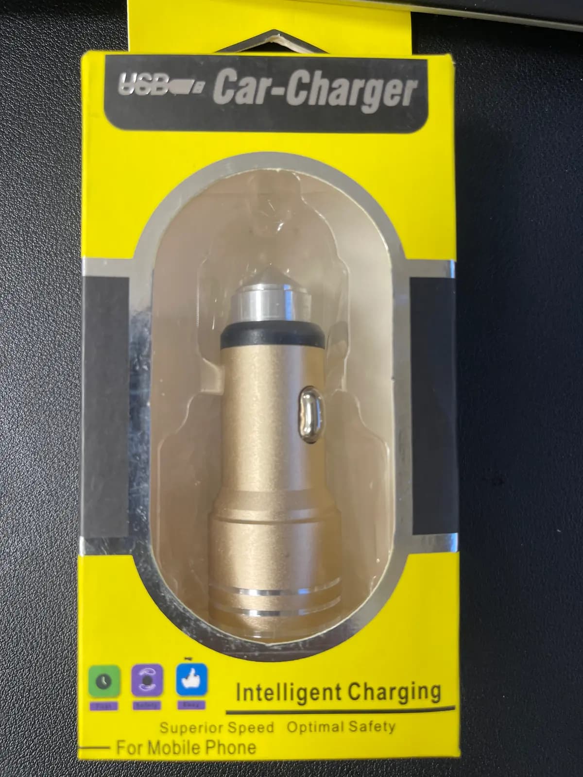 **Automobilinis įkroviklis – 2×USB, įvairių spalvų**