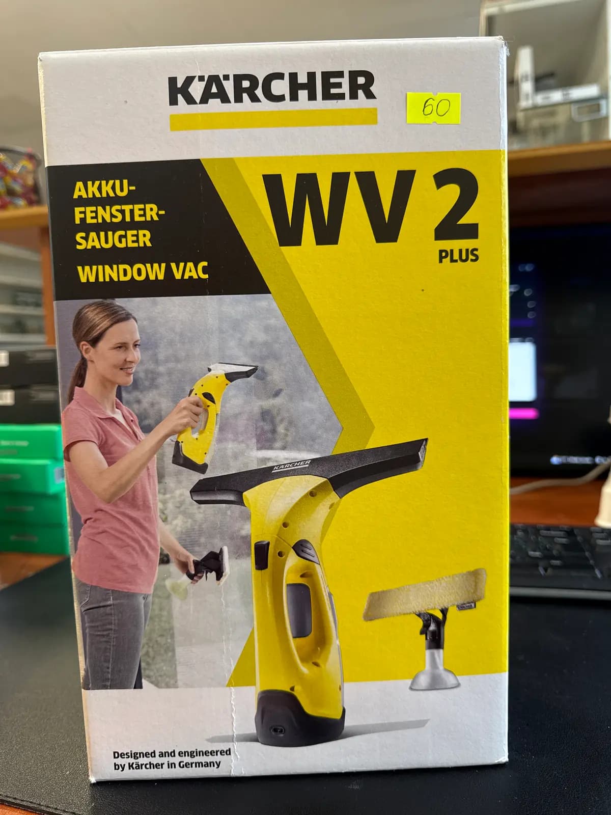 Langų valytuvas Karcher WV2 Plus N, nedažantis dryžių