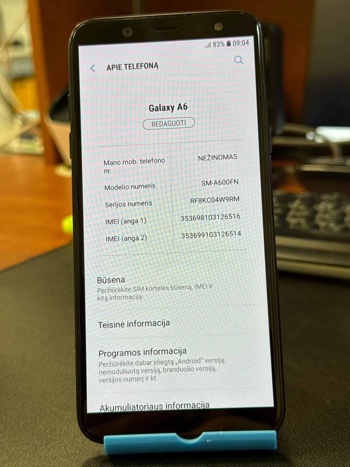 Samsung A6 3/32 3000mAh