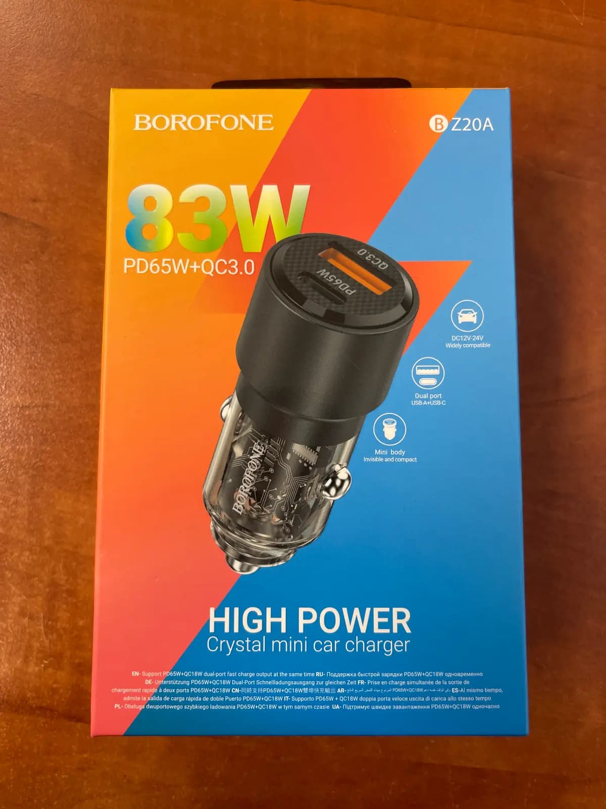Juodas PD65W+QC3.0 83W 1xType-C + 1xUSB ...