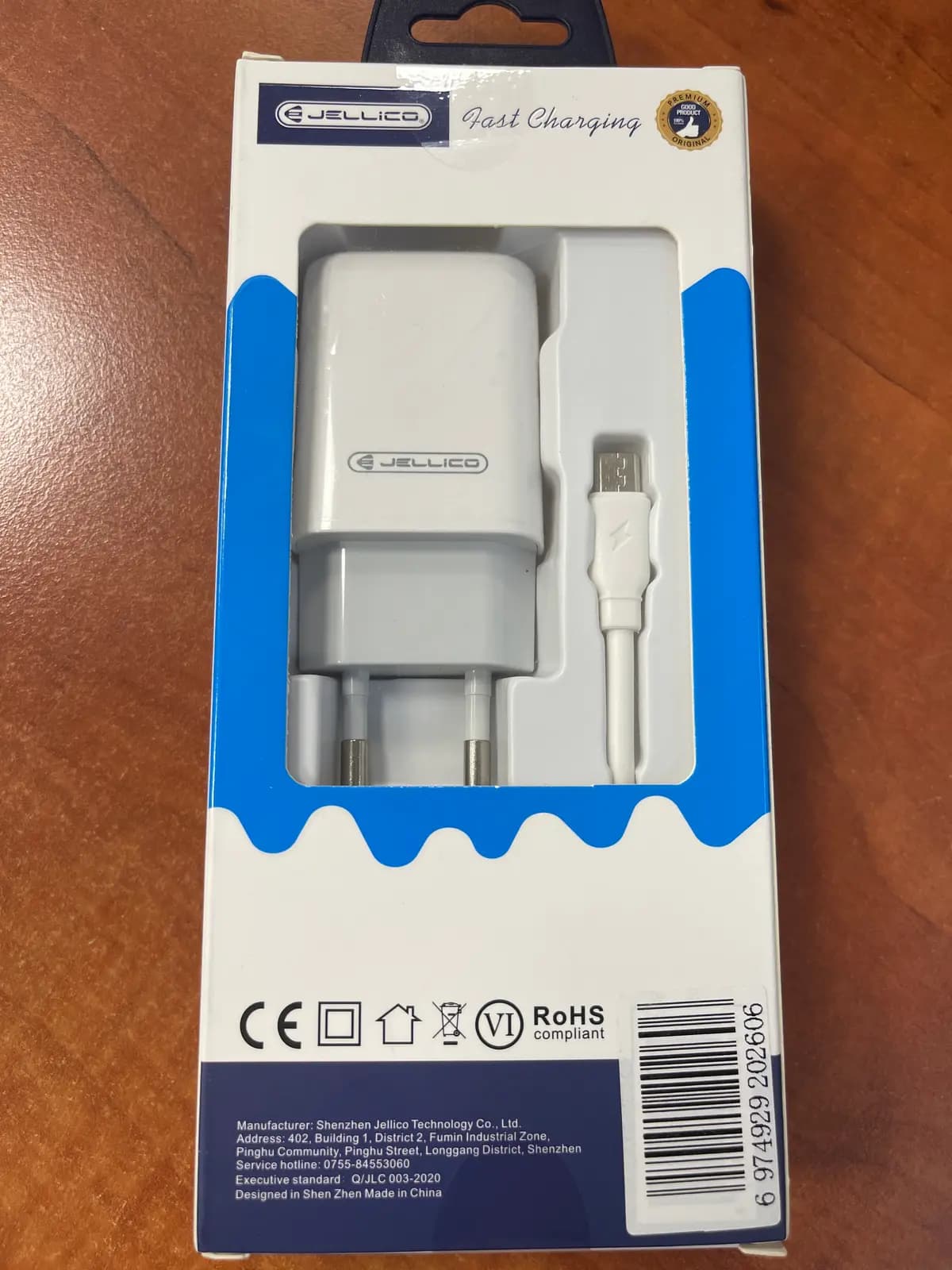 Įkroviklis Jellico EU01, 2.4A, MicroUSB, baltas