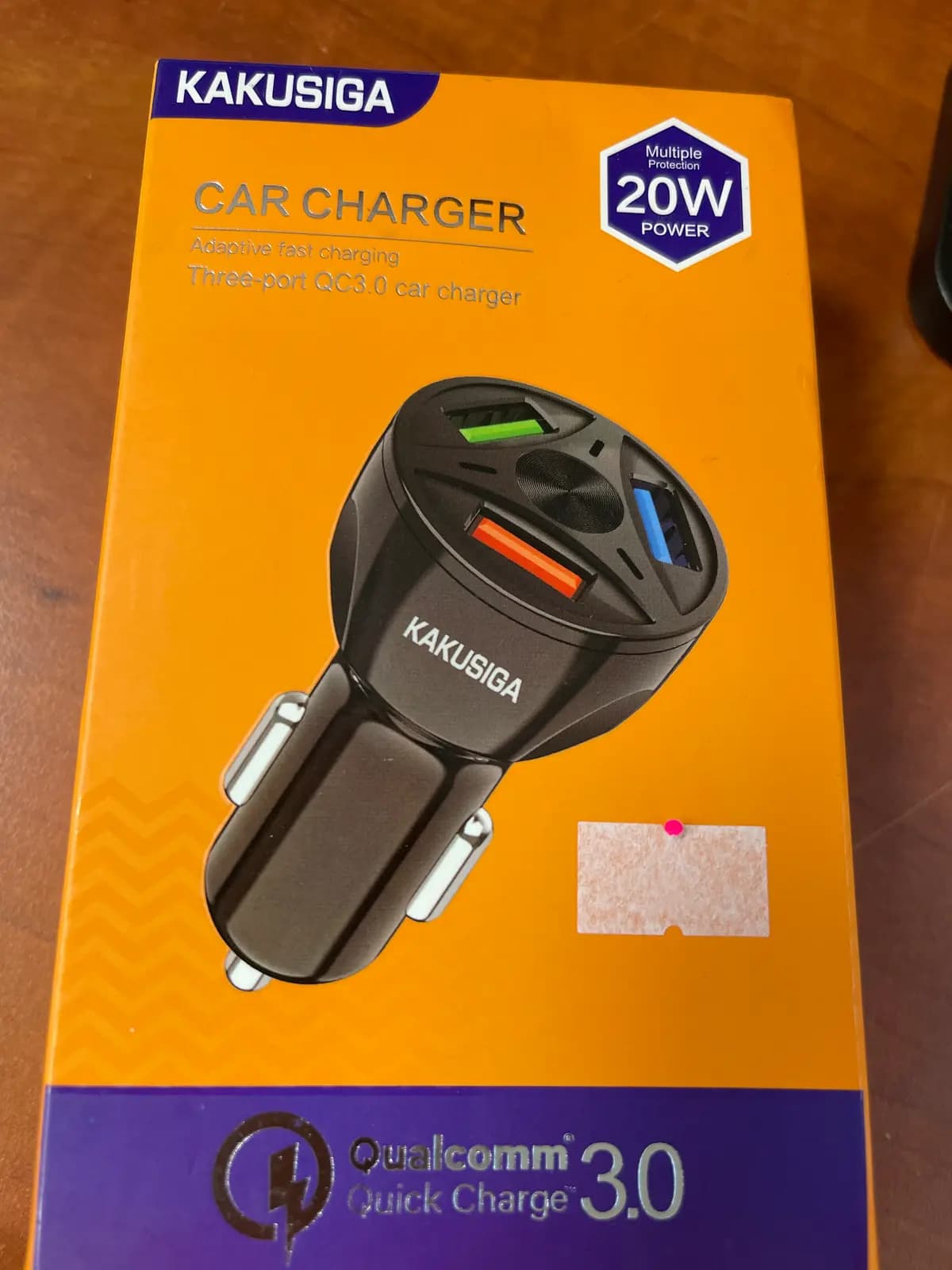 KAKU KSC-486 automobilinis įkroviklis, 3×USB, QC 3.0, juodas
