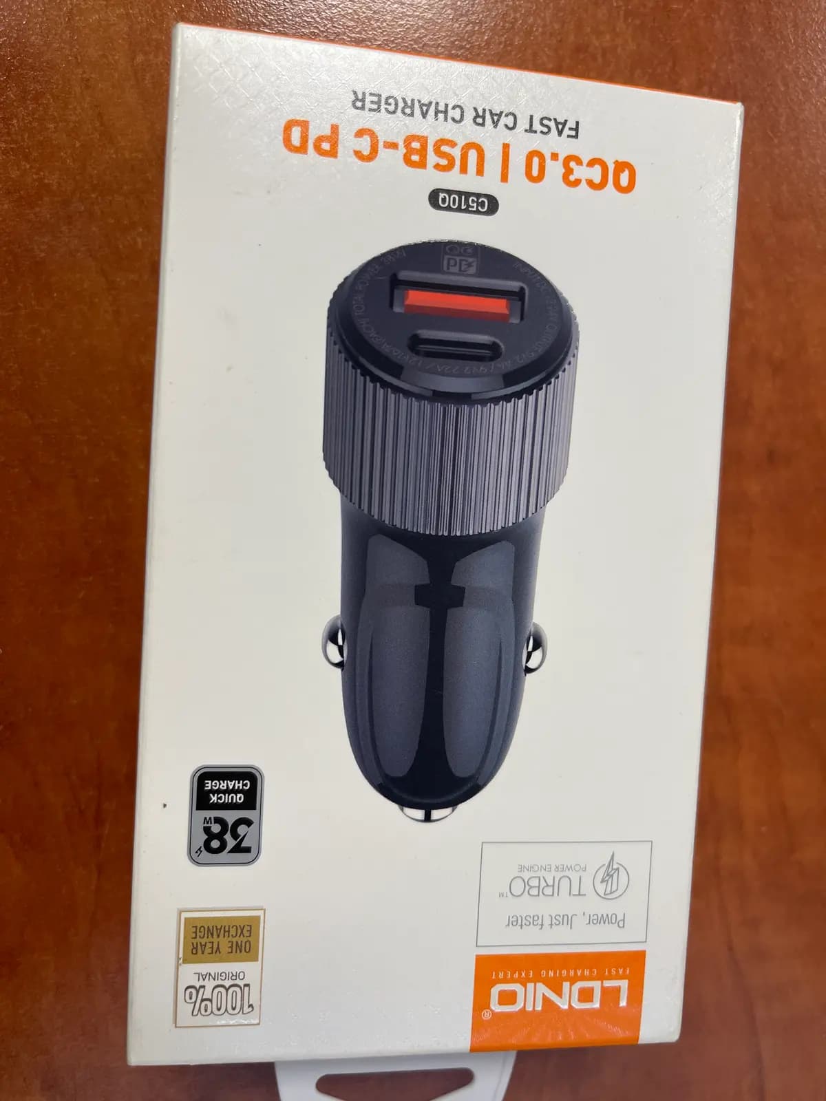 Automobilinis įkroviklis LDNIO C510Q, USB-C + MicroUSB