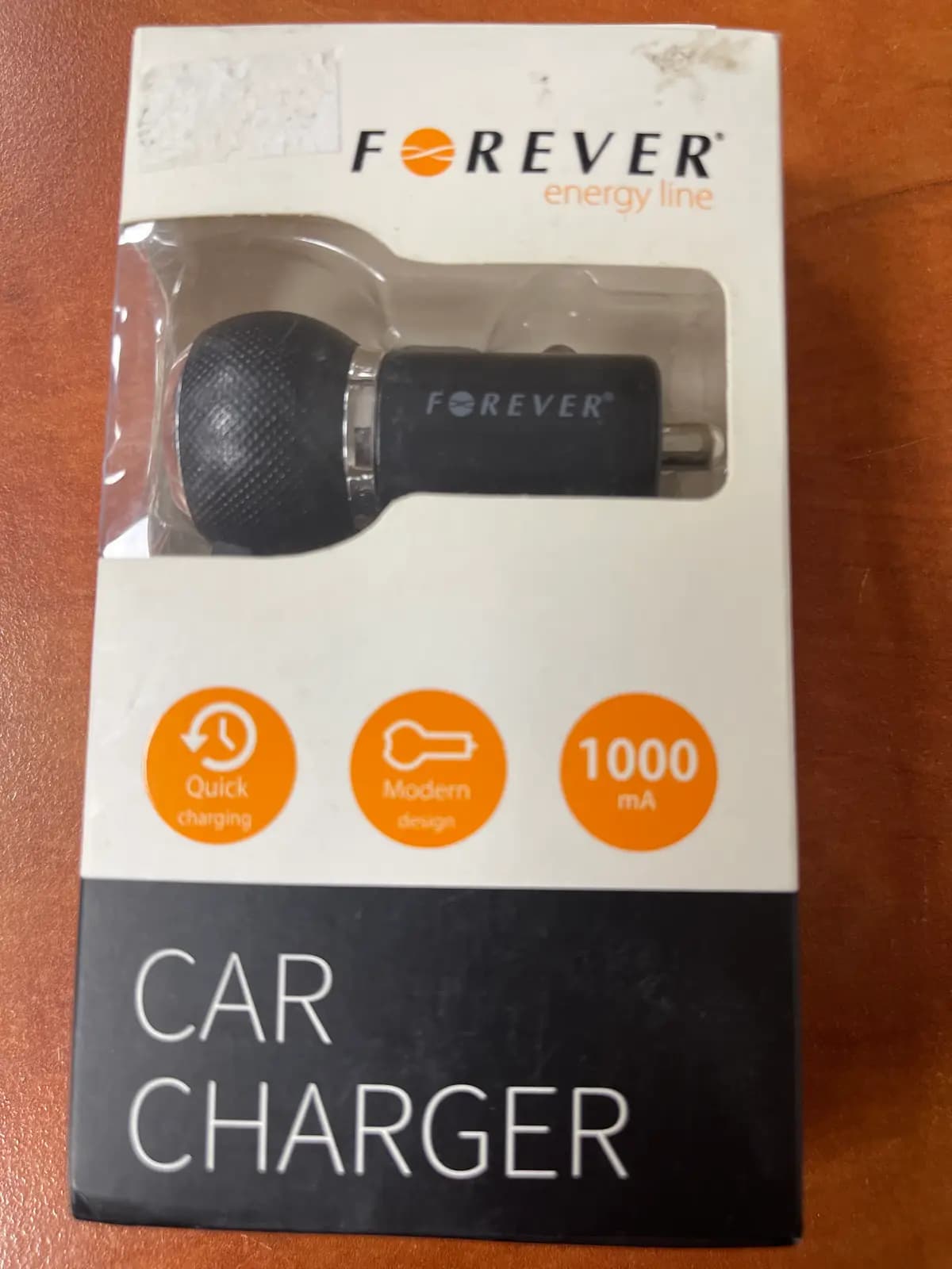 FOREVER automobilinis „Mini USB“ įkroviklis, 1 A, 12–24 V