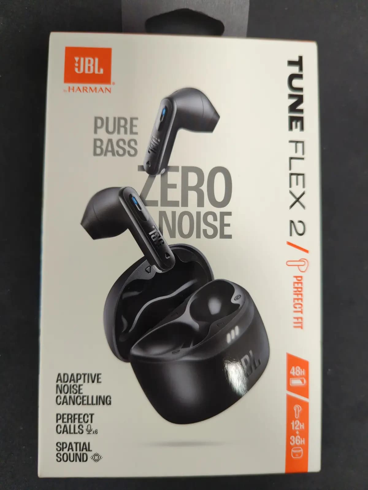 JBL Tune Flex 2 TWS belaidės ausinės, Juodos