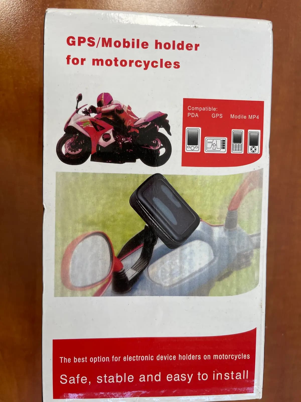 motociklo laikiklis vandeniui nepralaidus mobiliajam telefonui su užtrauktuku ( 5,5" - 6,3" ) juodas