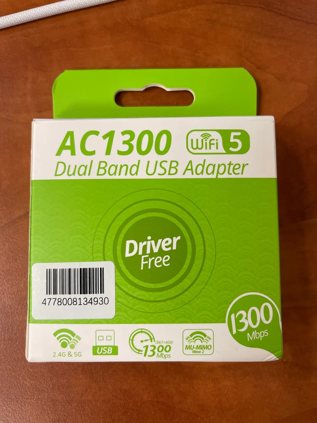 USB Wi-Fi adapteris Reach UWA-1 1300Mbps 802.11ac/a/b/g/n juodas